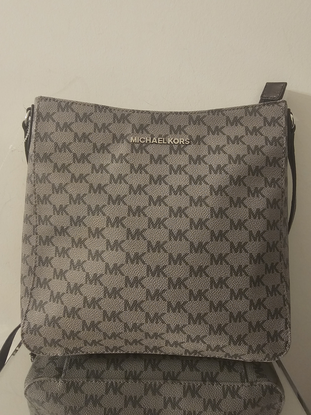 Michael Kors Womans Brown Logo Crossbody Bag